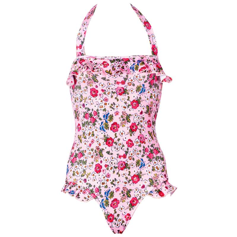 Fiona Flower Pattern Kids Swimsuit