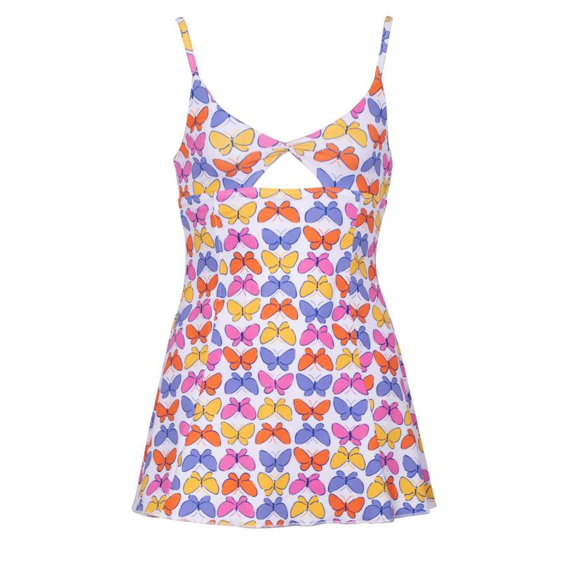 Butterfly Butterfly Pattern Girls Kids Swimwear