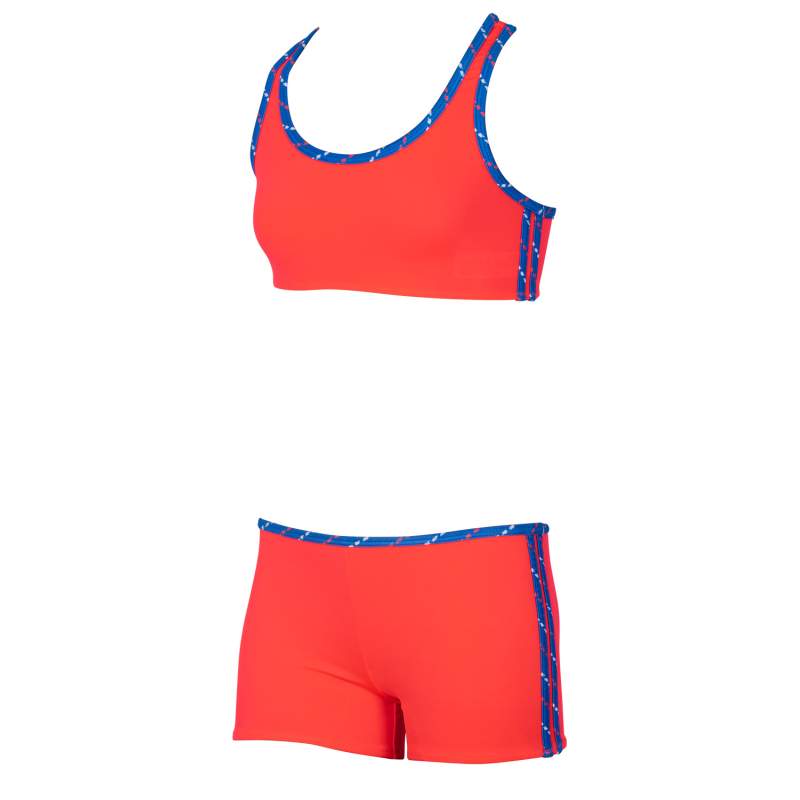 Sport Contrast Stripe Kids' Bikini Set