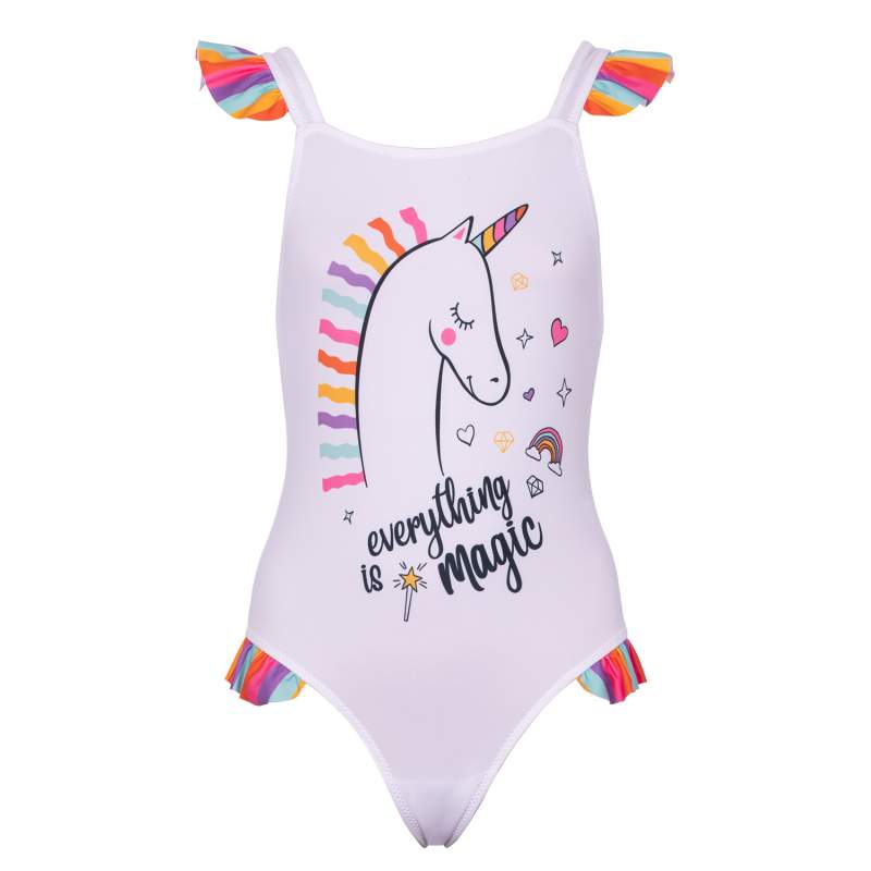 Maggie Unicorn Printed Kids Swimwear