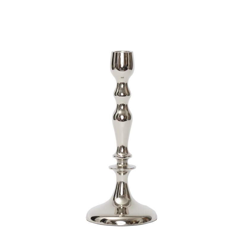 Karaca Home Dots Candlestick 28 cm Silver Karaca Home Dots Candlestick 28 cm Silver