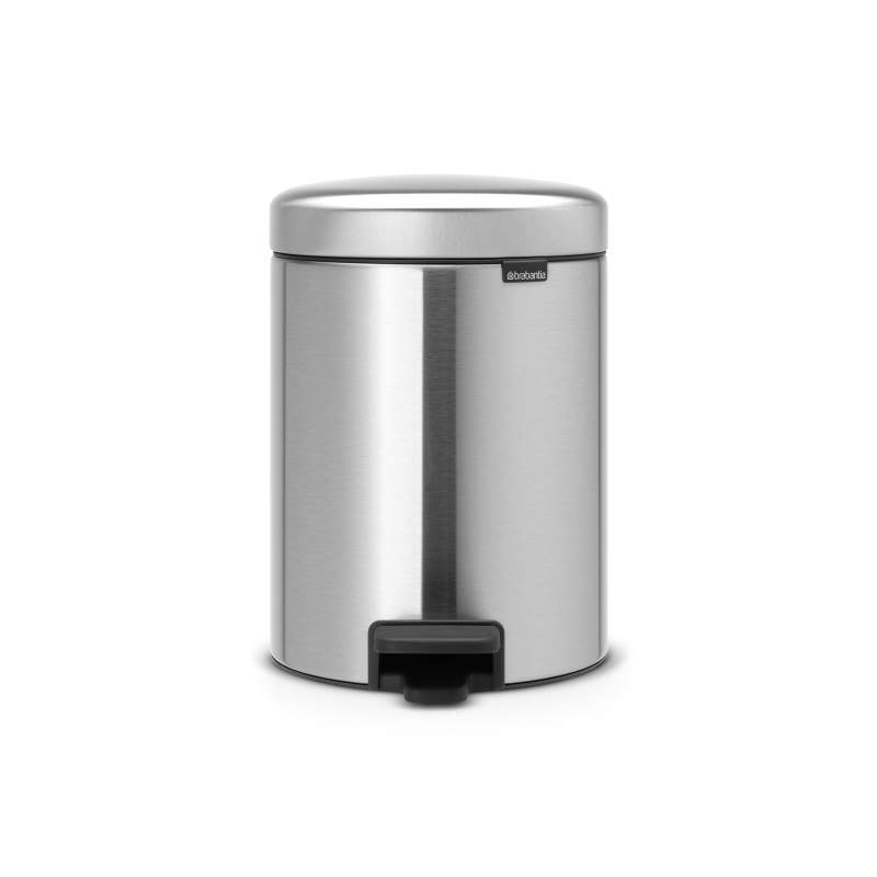 Brabantia Newicon Matt Steel 5 lt Pedal Trash Bin