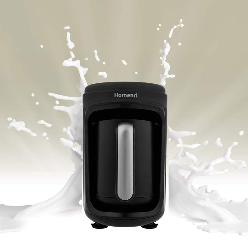 Homend Pottoman Milk in 1873H Turkish Coffee Machine with Milk Black Metal