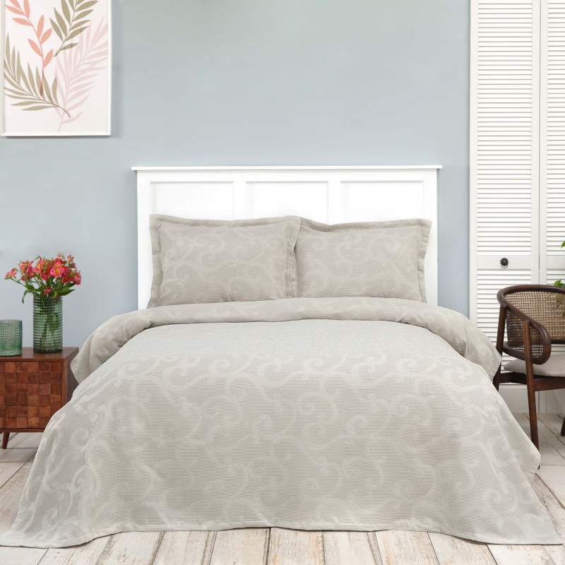 Karaca Home Marion Green Double Waffle Cover Set Karaca Home Marion Green Double Waffle Cover Set