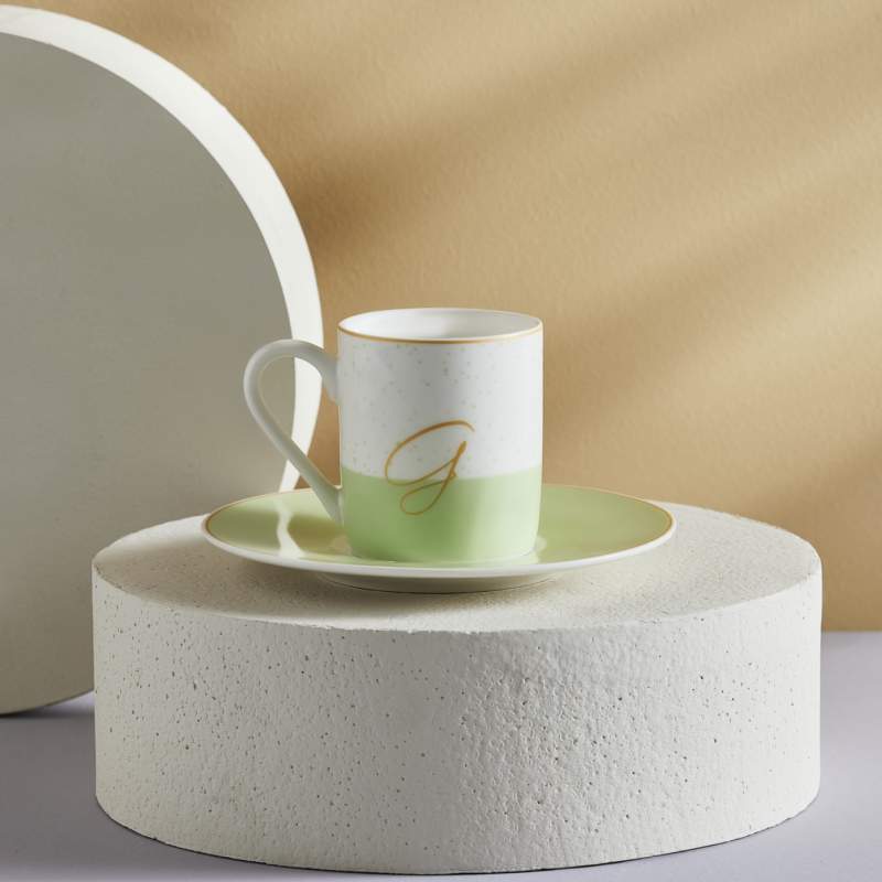 Karaca G Letter Single Porcelain Coffee Cup 100 ml