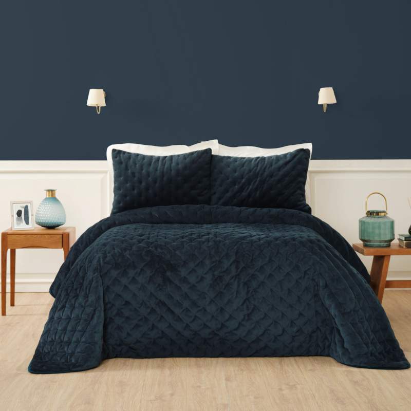 Karaca Home Tiana Petrol Double Bedspread Karaca Home Tiana Petrol Double Bedspread