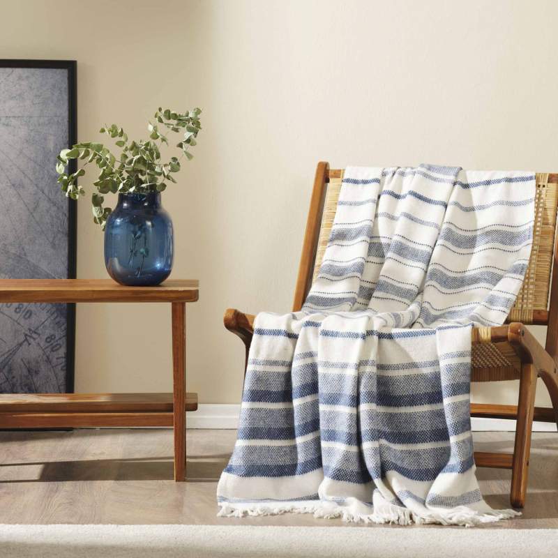 Karaca Home Lucci Indigo Tv Blanket Karaca Home Lucci Indigo Tv Blanket