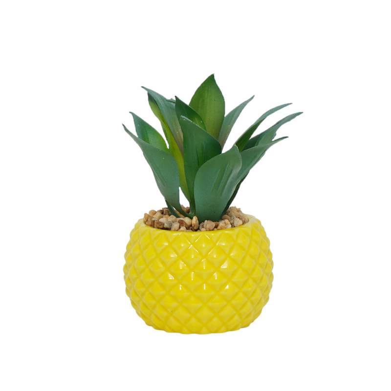 Karaca Home Pineapple Potted Artificial Succulent Karaca Home Pineapple Potted Artificial Succulent