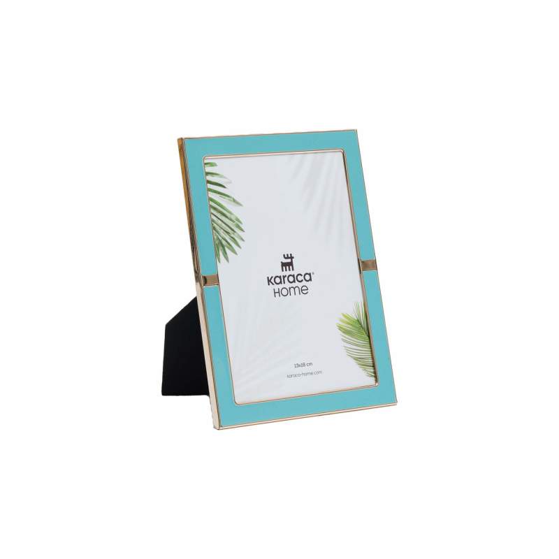 Karaca Home Jovana Photo Frame Blue/Gold 13x18 cm Karaca Home Jovana Photo Frame Blue/Gold 13x18 cm