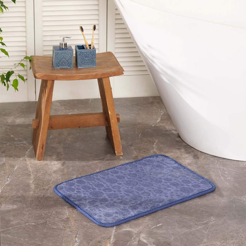 Sarah Anderson Pam Indigo Bath Mat 40x60 cm Sarah Anderson Pam Indigo Bath Mat 40x60 cm