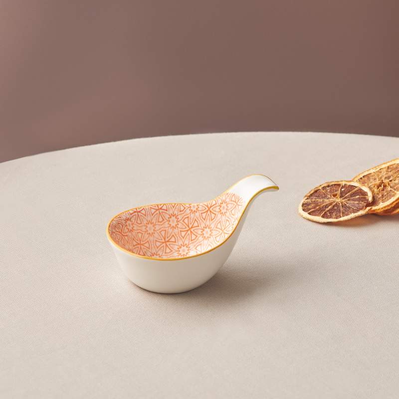Karaca Floral Orange Drop Cookie / Sauce Bowl 10 cm
