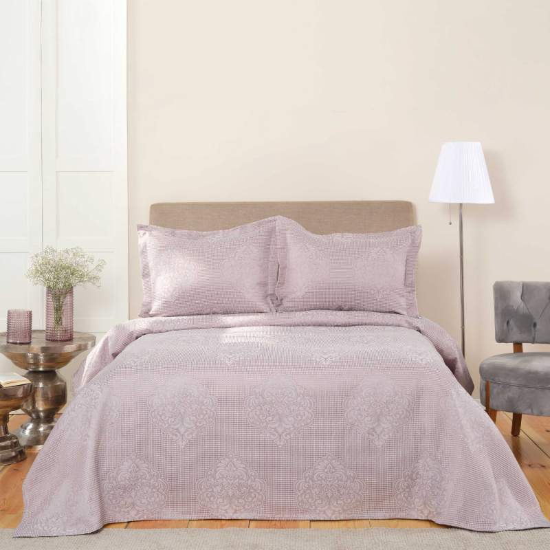 Karaca Home Amelie Double Bedspread Set Lilac Karaca Home Amelie Double Bedspread Set Lilac