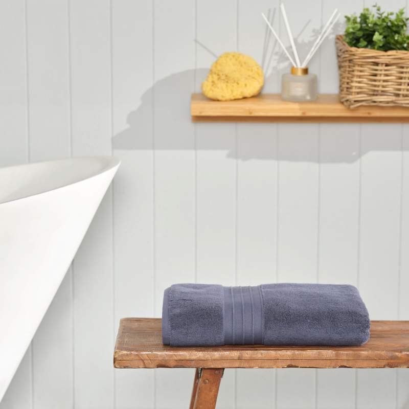 Karaca Home Aquasoft 100% Cotton Bath Towel 85x150 cm Navy Blue