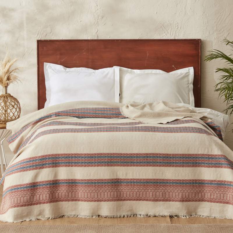 Karaca Home Rhapsody Terracotta Double Bedspread Karaca Home Rhapsody Terracotta Double Bedspread