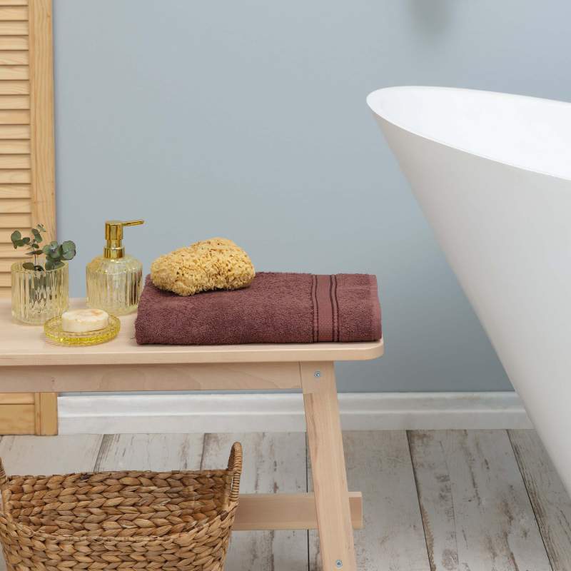 Karaca Home Daily Soft 100% Cotton Bath Towel 70x140 cm Brown