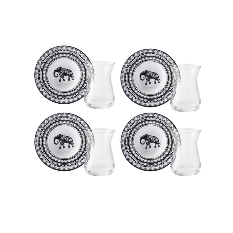 Karaca Elephant Tea Set of 4 170 ml