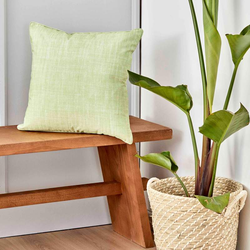 Karaca Home Lela Green Plain Filled Pillow 45x45 cm