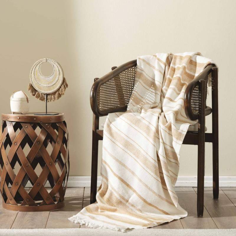 Karaca Home Lucci Mustard Tv Blanket Karaca Home Lucci Mustard Tv Blanket