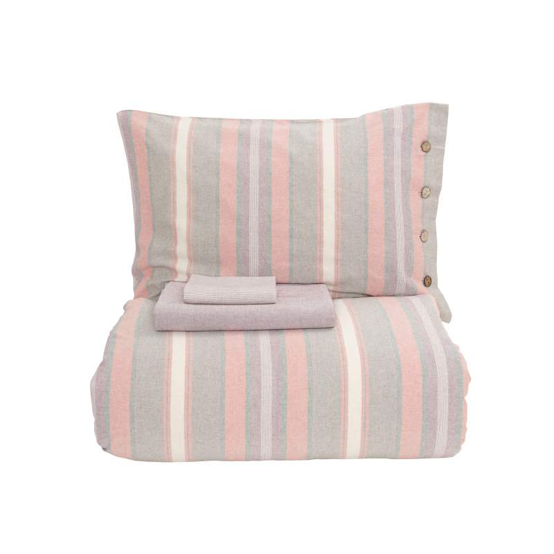 Karaca Home Arlo Terracotta Single Yarn Dyed Duvet Cover Set