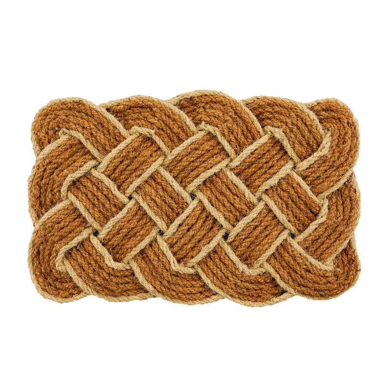 Cashmere Carpet Knitted Natural White Coco Mat 45x75cm