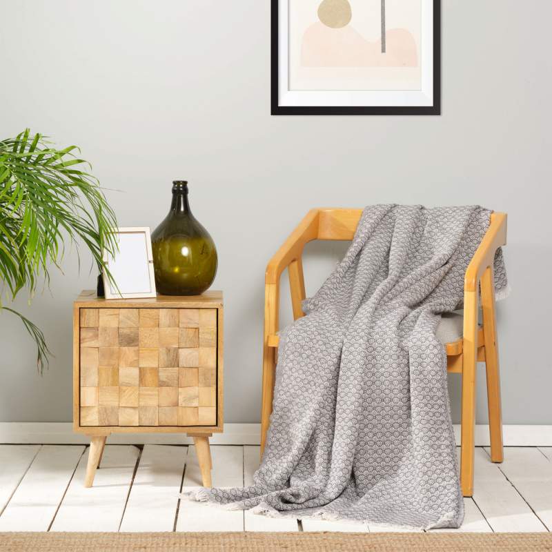 Karaca Home Bety Anthracite Throw 130 cm x 170 cm Karaca Home Bety Anthracite Throw 130 cm x 170 cm