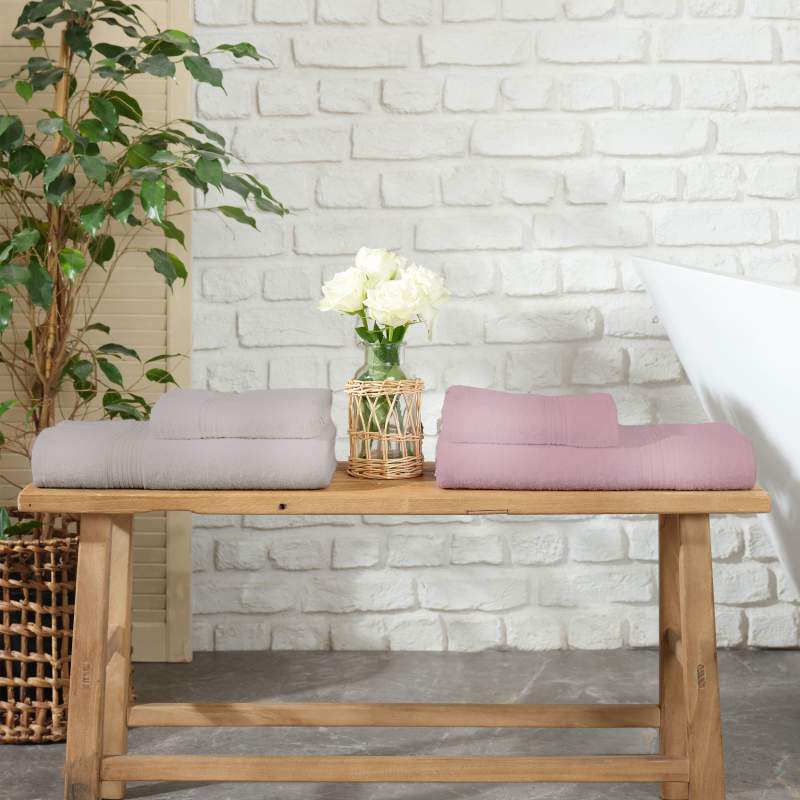 Timeless Maren Lilac-Grey 4-Piece Family Hammam Set Timeless Maren Lilac-Grey 4-Piece Family Hammam Set