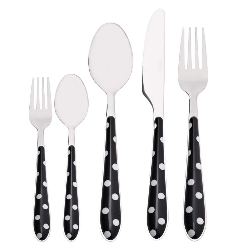 Emsan 30 Pcs Cutlery Set for 6 Persons Black