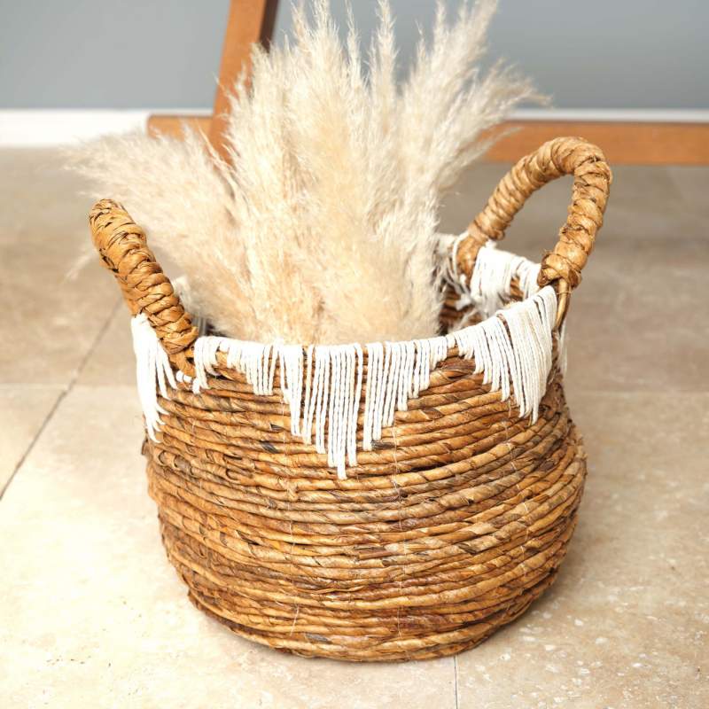Karaca Home Lora Wicker Oval Basket 35 cm