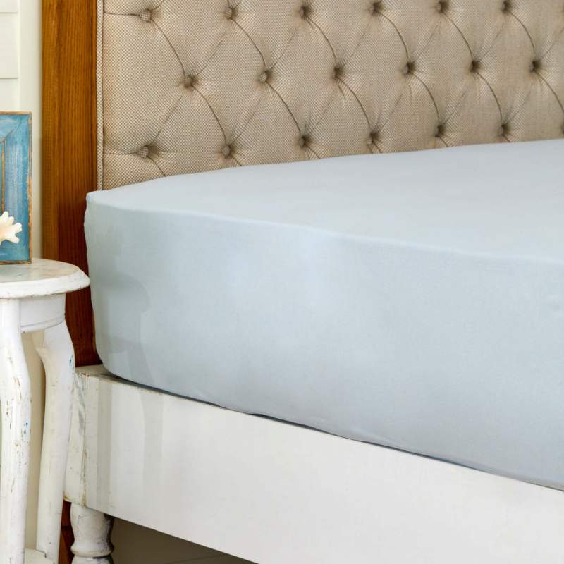 Karaca Home Combed Cotton Fitted Single Bed Sheet 100x200 cm Blue