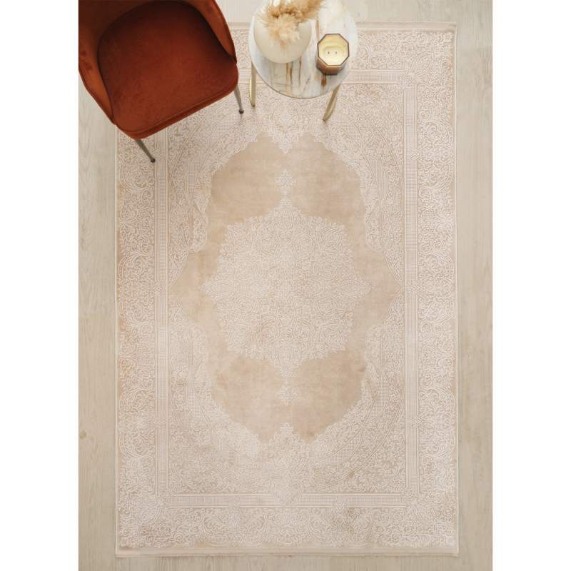 Cashmere Carpet Viscose Premium Flame Beige 120x180 cm