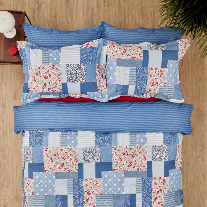 Karaca Home Young Patch Double Duvet Cover Set Red Karaca Home Young Patch Double Duvet Cover Set Red