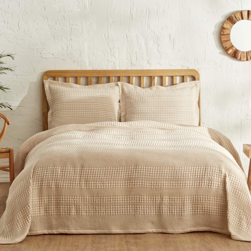 Karaca Home Natural Line Stonewash Double Bedspread Terracota Karaca Home Natural Line Stonewash Double Bedspread Terracota