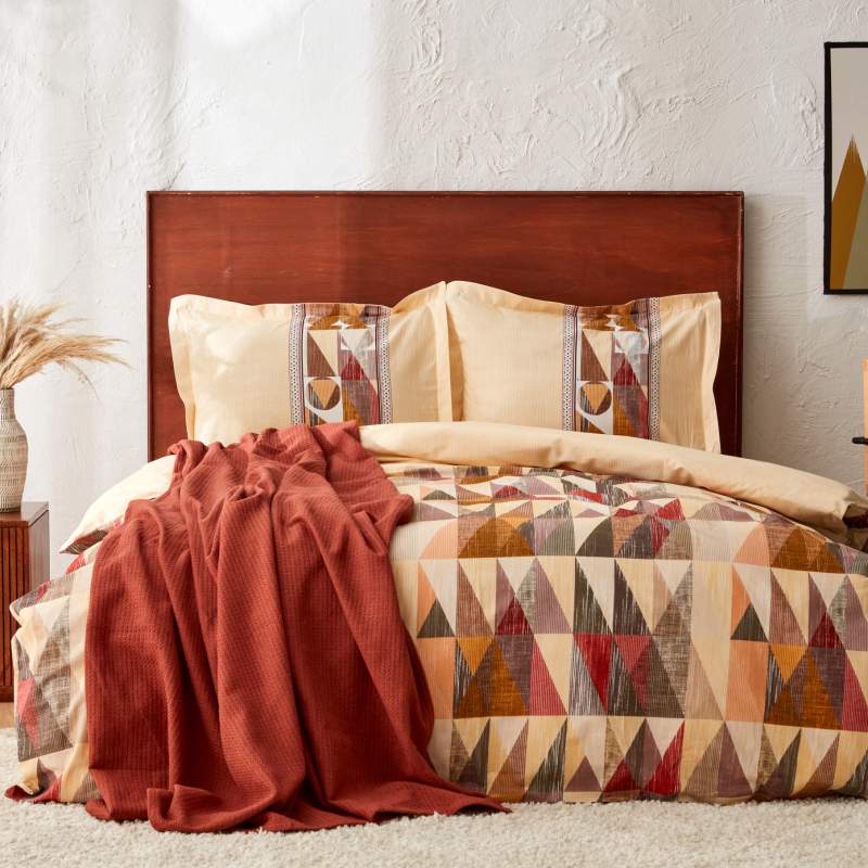 Karaca Home Frenala 100% Cotton Double Pique Duvet Cover Set