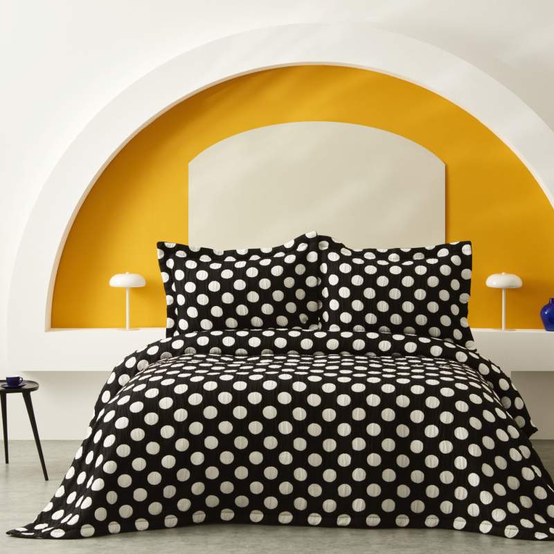 Karaca Home Point Single Bedspread Black Karaca Home Point Single Bedspread Black