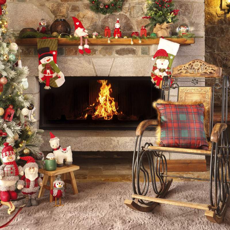 Karaca Home Red-Black Plaid Feather Pillow 45 cm x 45 cm