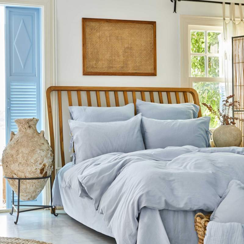 Karaca Home 4 Elements Blue 100% Cotton Single Duvet Cover Set Air Su Karaca Home 4 Elements Blue 100% Cotton Single Duvet Cover Set Air Su