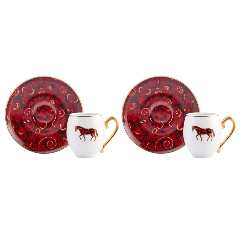 Karaca Aşkar New Set of 2 Coffee Cups