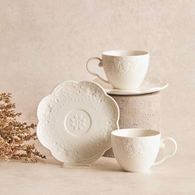 Karaca Flare Set of 2 Teacups 200 ml