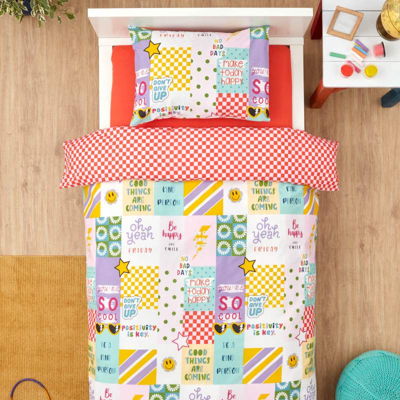 Karaca Home Young Youthful 100% Cotton Fitted Single Duvet Cover Set Karaca Home Young Youthful 100% Cotton Fitted Single Duvet Cover Set