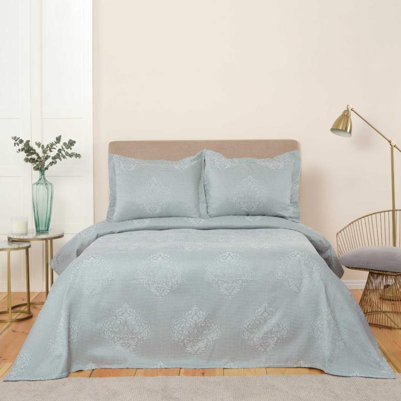 Karaca Home Amelie Petrol Double Bedspread Set Karaca Home Amelie Petrol Double Bedspread Set