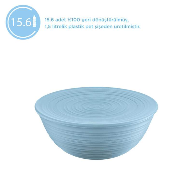 Guzzini Tierra Xl Salad Bowl with Lid - Blue