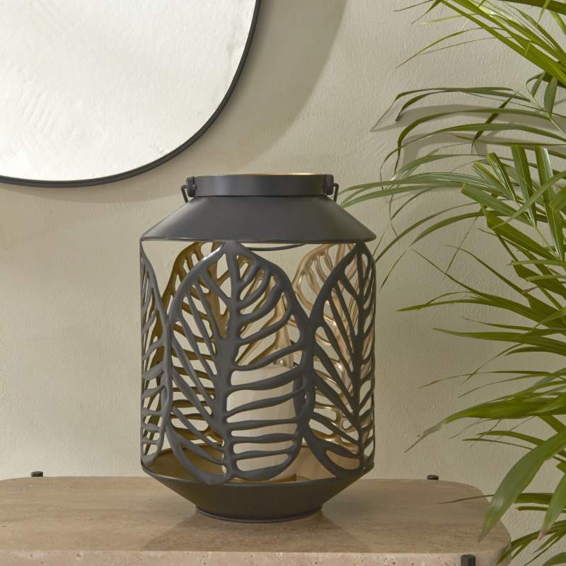 Karaca Home Timber Candle Holder 18x18x26 cm Black