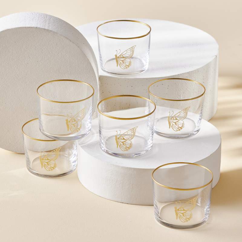 Karaca Farfalla 6 Pcs Glass of Water 190 ml