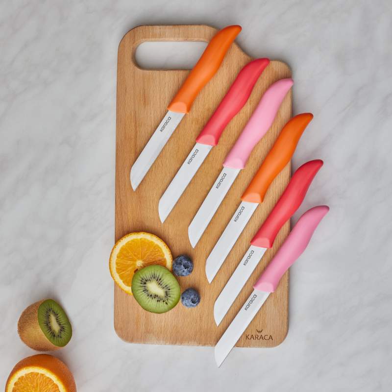 Karaca Apricot Sunset 6 Pcs Fruit Knife