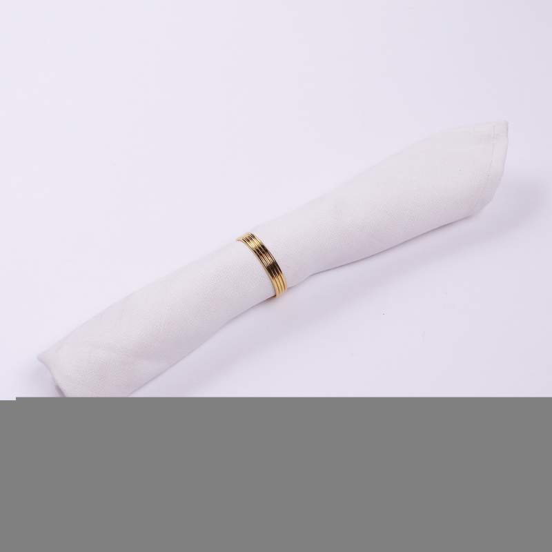 Karaca Home Strip 12 Piece Napkin Ring Gold