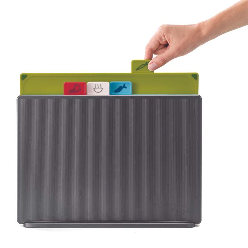 Joseph Joseph Index Large Cutting Board Set - Graphite