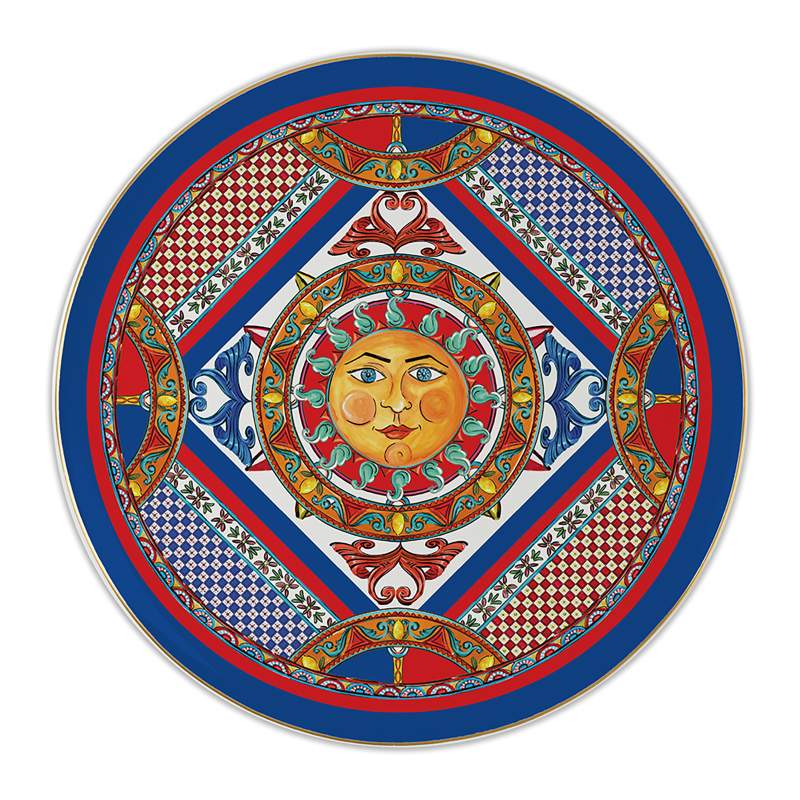 Baci Milano Sole Mio Porcelain Cake Serving Plate 32 cm