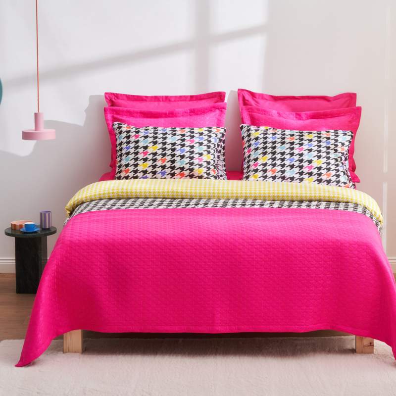 Karaca Home Reyna Single Duet Set Fuchsia Karaca Home Reyna Single Duet Set Fuchsia