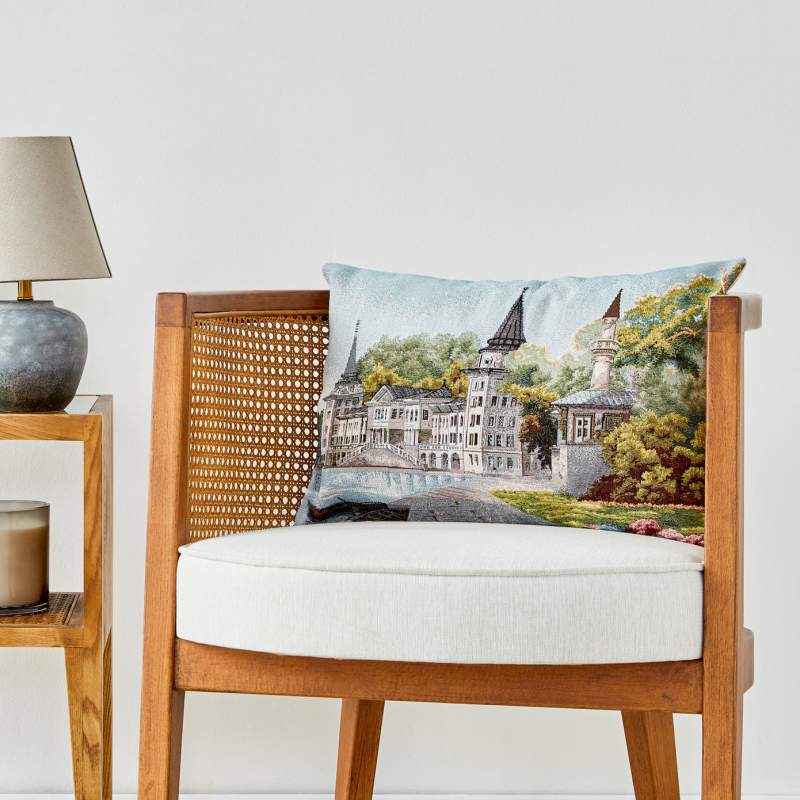 Karaca Home Boğaziçi Beige Filled Pillowcase 32x50 cm Karaca Home Boğaziçi Beige Filled Pillowcase 32x50 cm