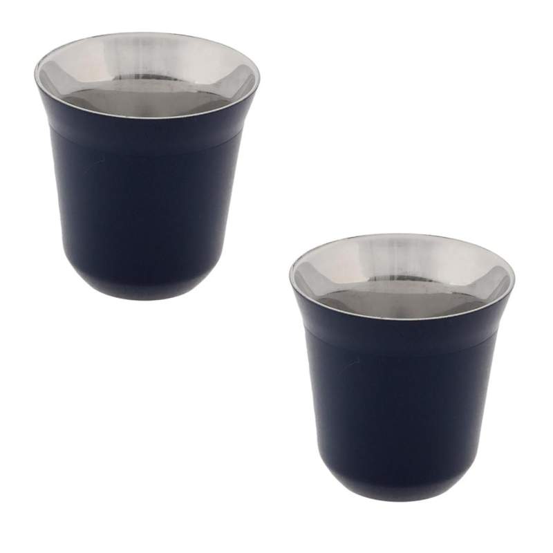 Jumbo Glory 7 Double Wall Thermo Steel Cup with 2 160ml - Navy Blue Jumbo Glory 7 Double Wall Thermo Steel Cup with 2 160ml - Navy Blue